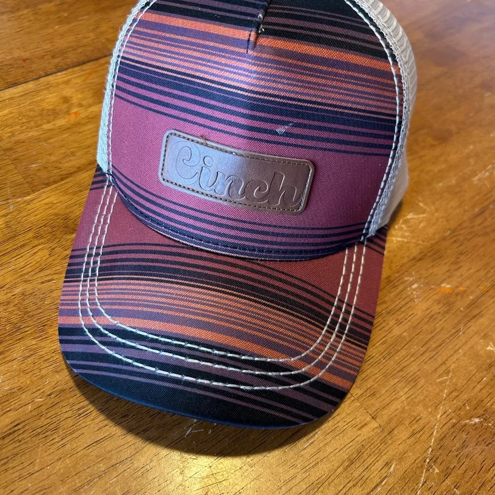 Cinch Striped Trucker Hat - Picture 1 of 4